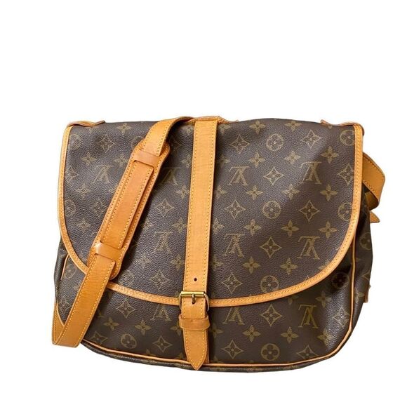 Louis Vuitton Monogram Saumur 35 Shoulder/Crossbody Bag 💼 AR0932 - Picture 6 of 17